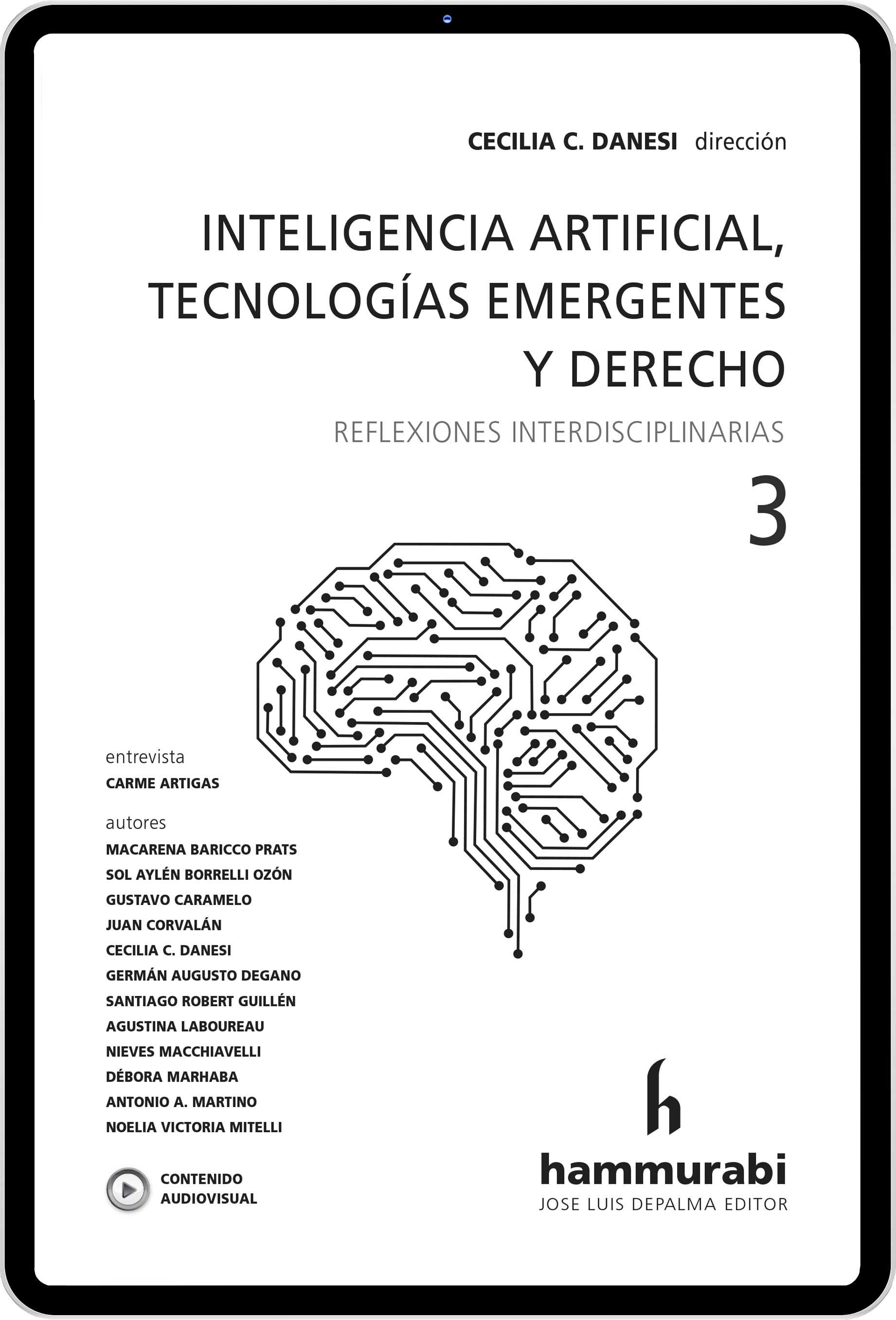 Inteligencia artificial, tecnologías emergentes y derecho, t. 3