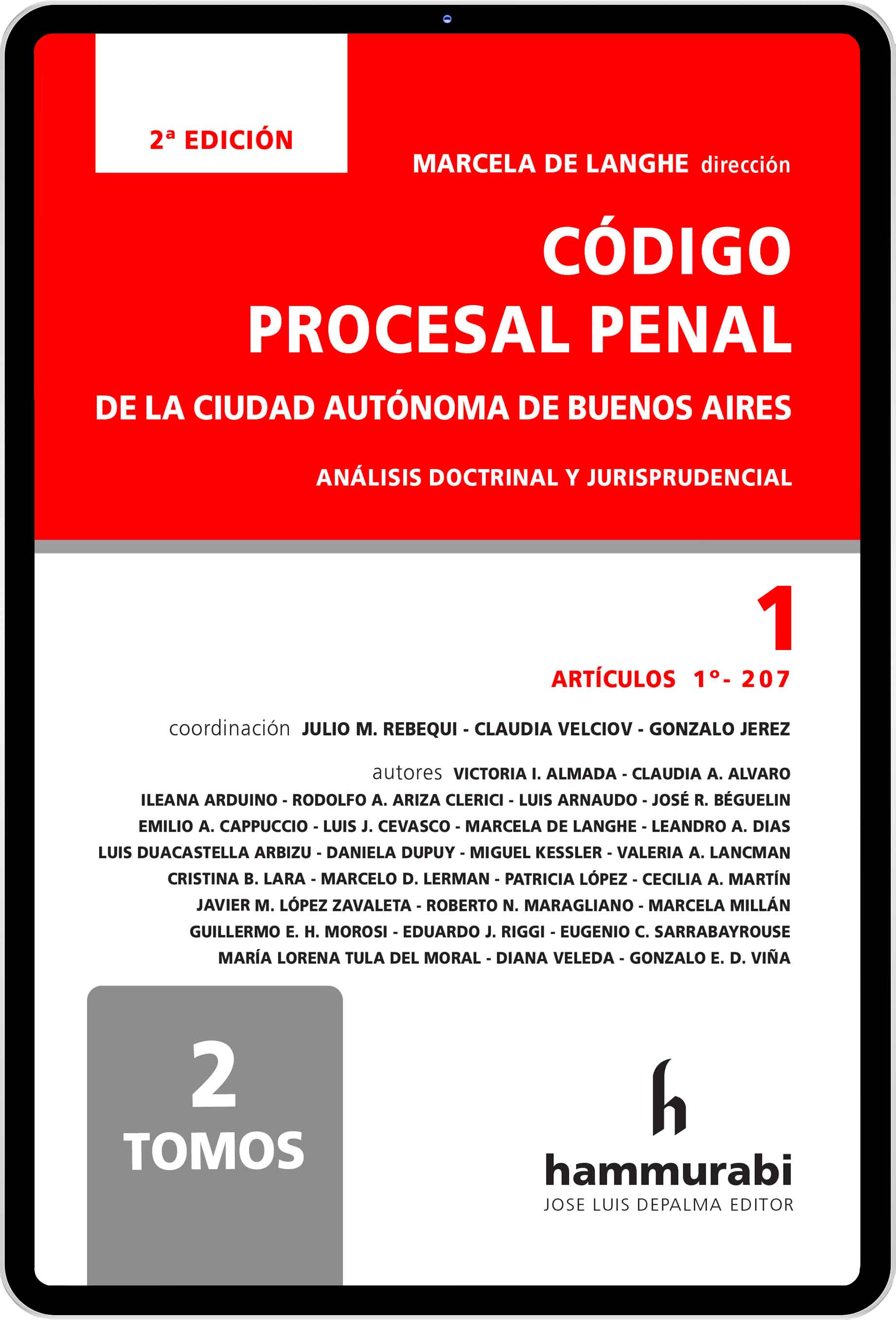 Código Procesal Penal de la Ciudad Autónoma de Buenos Aires, 2ª ed.